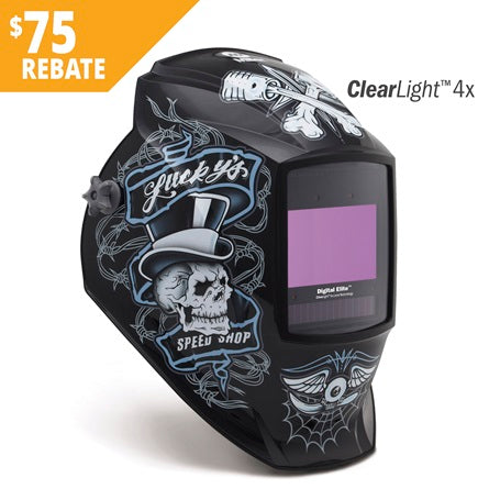 Miller Digital Elite Welding Helmet w/ ClearLight 4X, Lucky's Speed Shop - 296766