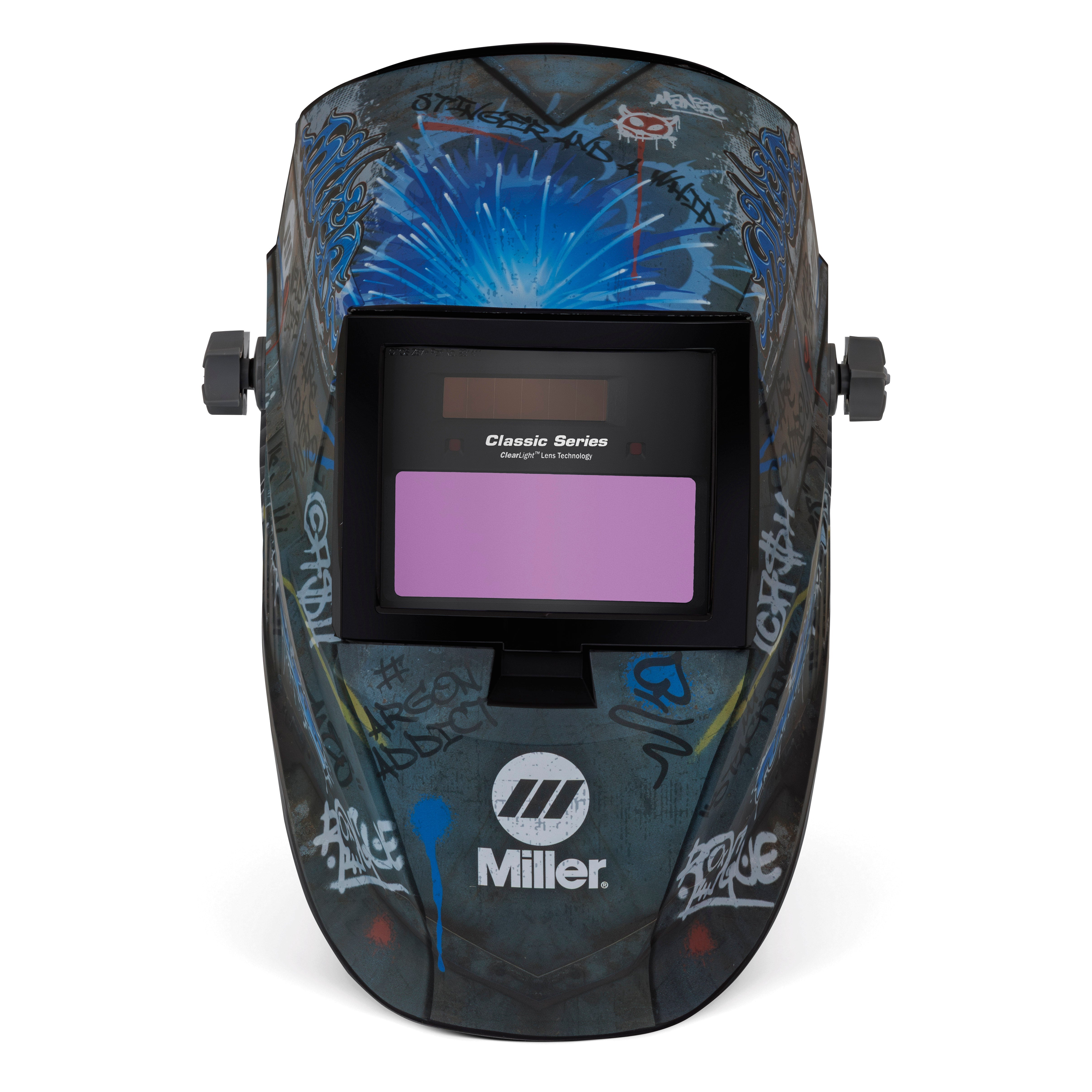 Miller Classic Series Welding Helmet w/ ClearLight 2.0, Street Sparks - 299618