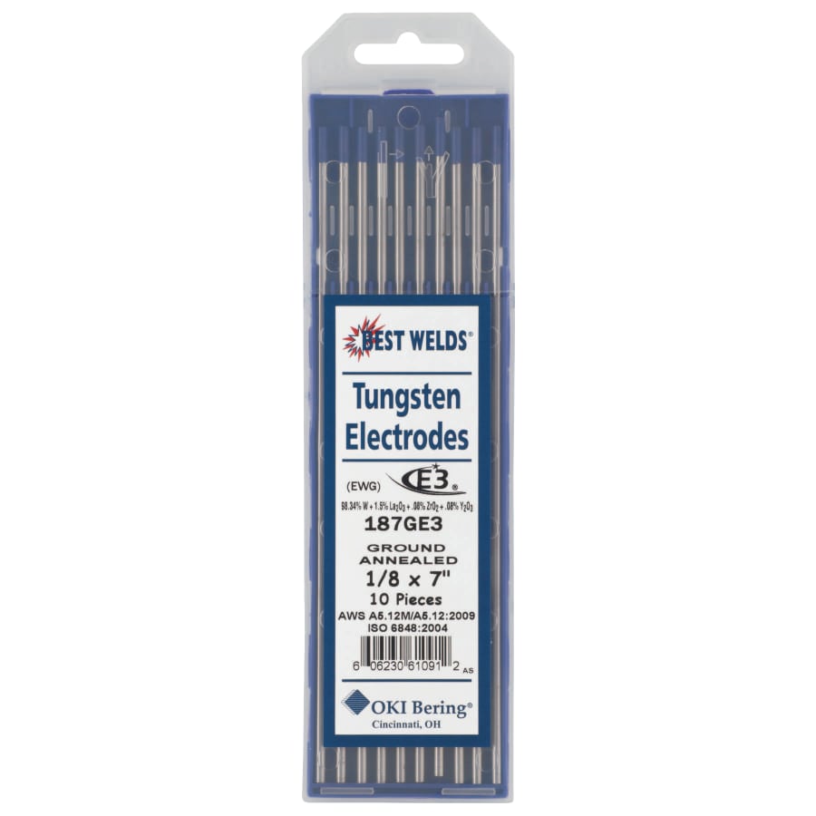Best Welds E3 Tungsten Electrodes, 10pk