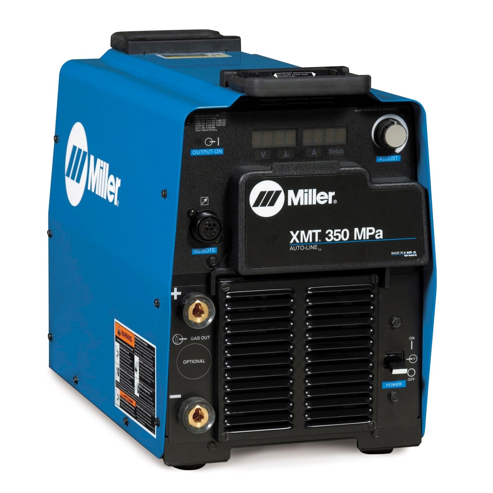 Miller XMT 350 MPa Multiprocess Welder, Tweco Connections - 907366014