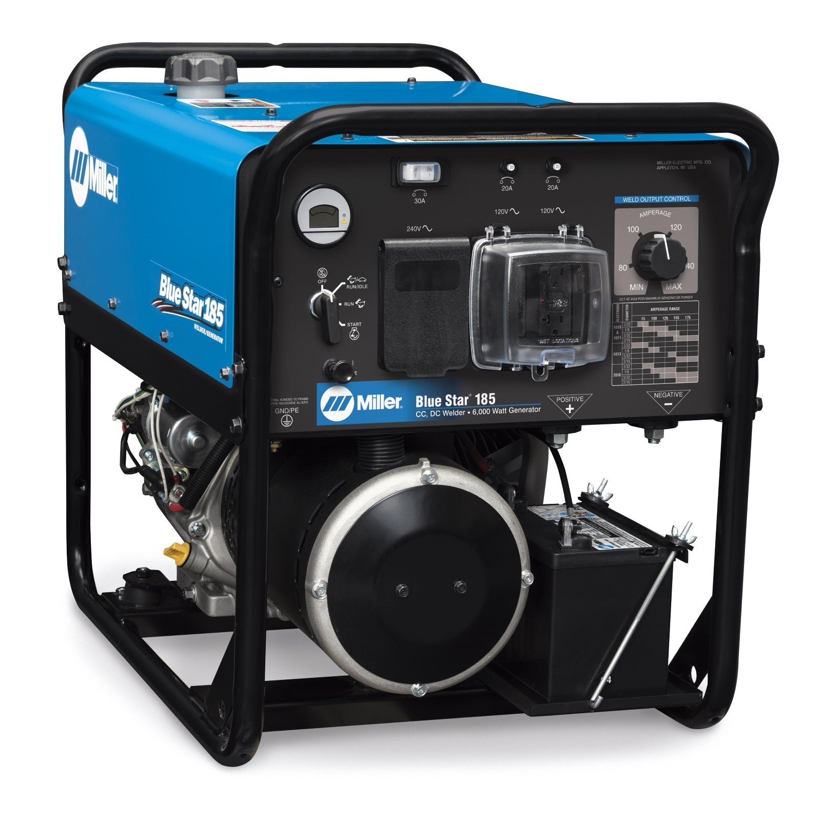 Miller Blue Star 185 Welder/Generator with GFCI Receptacles - 907664