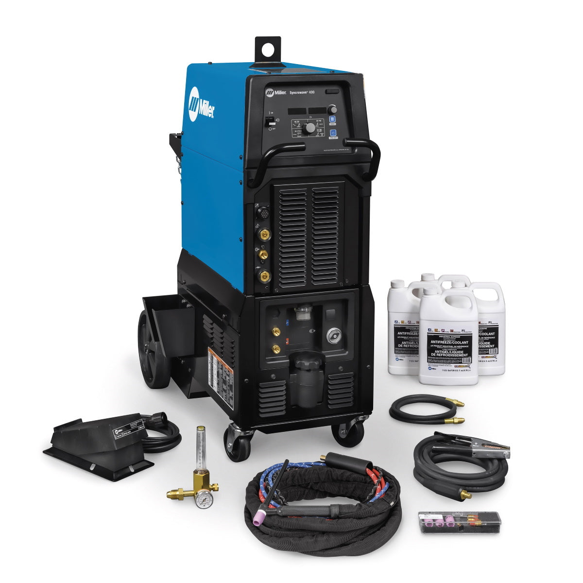 Miller Syncrowave 400 AC/DC TIG and Stick Welder Complete w/Wired Foot Control - 951831