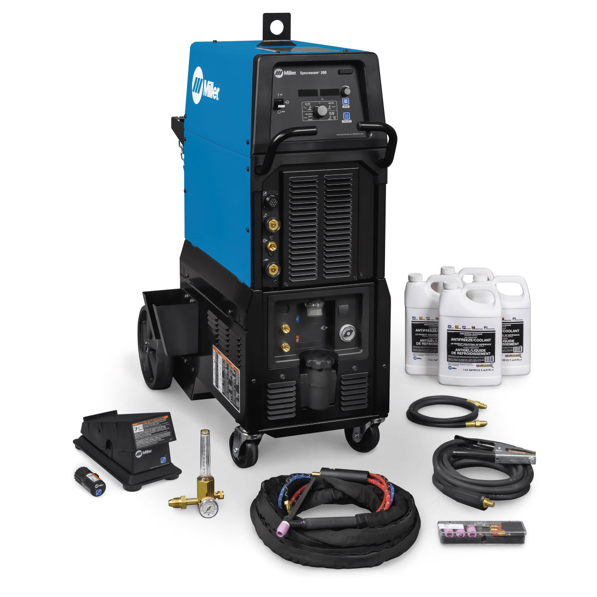 Miller Syncrowave 300 AC/DC TIG and Stick Welder Complete Pkg w/Wireless Foot Control - 951872