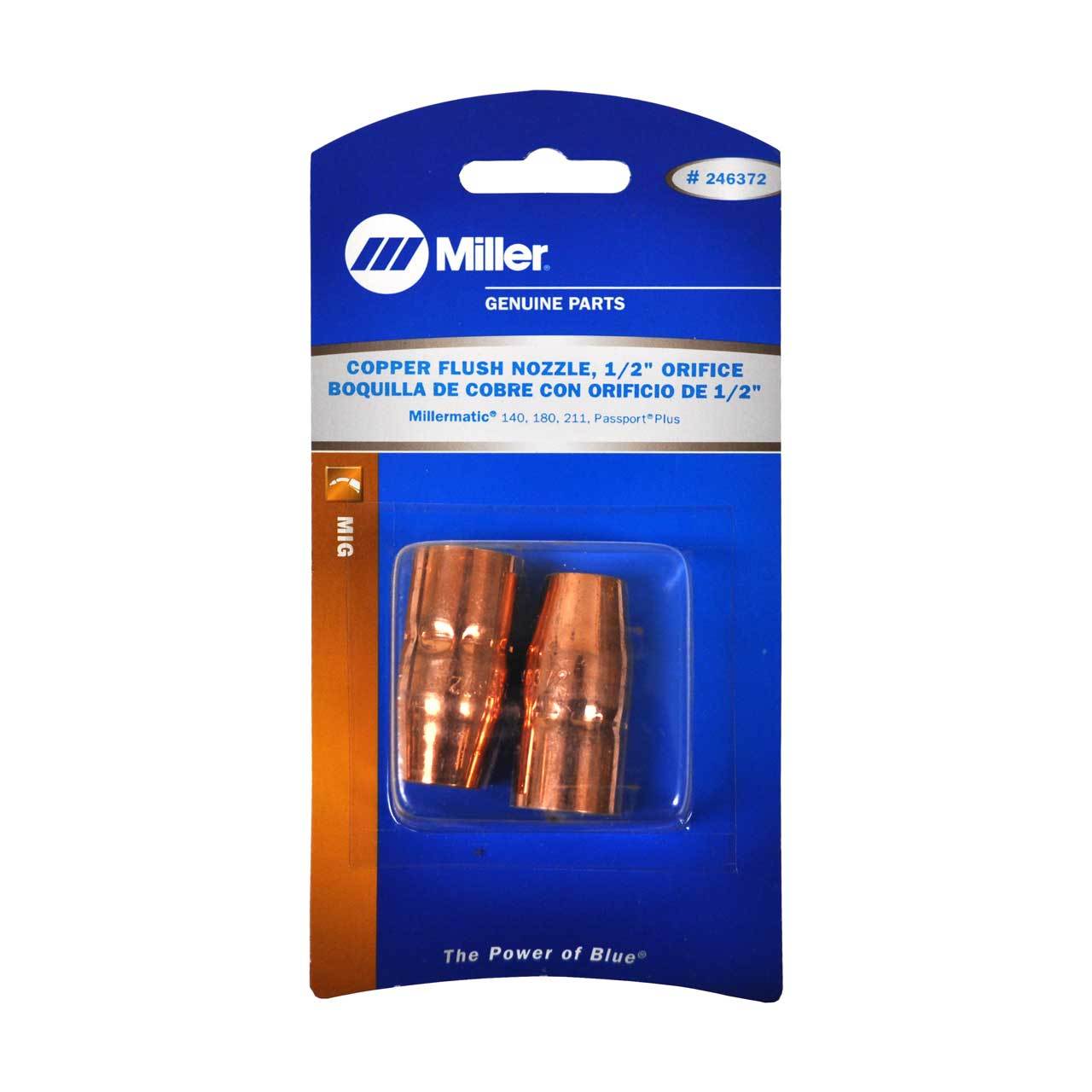 Miller 1/2" Gun Nozzle, 2/pk - 246372