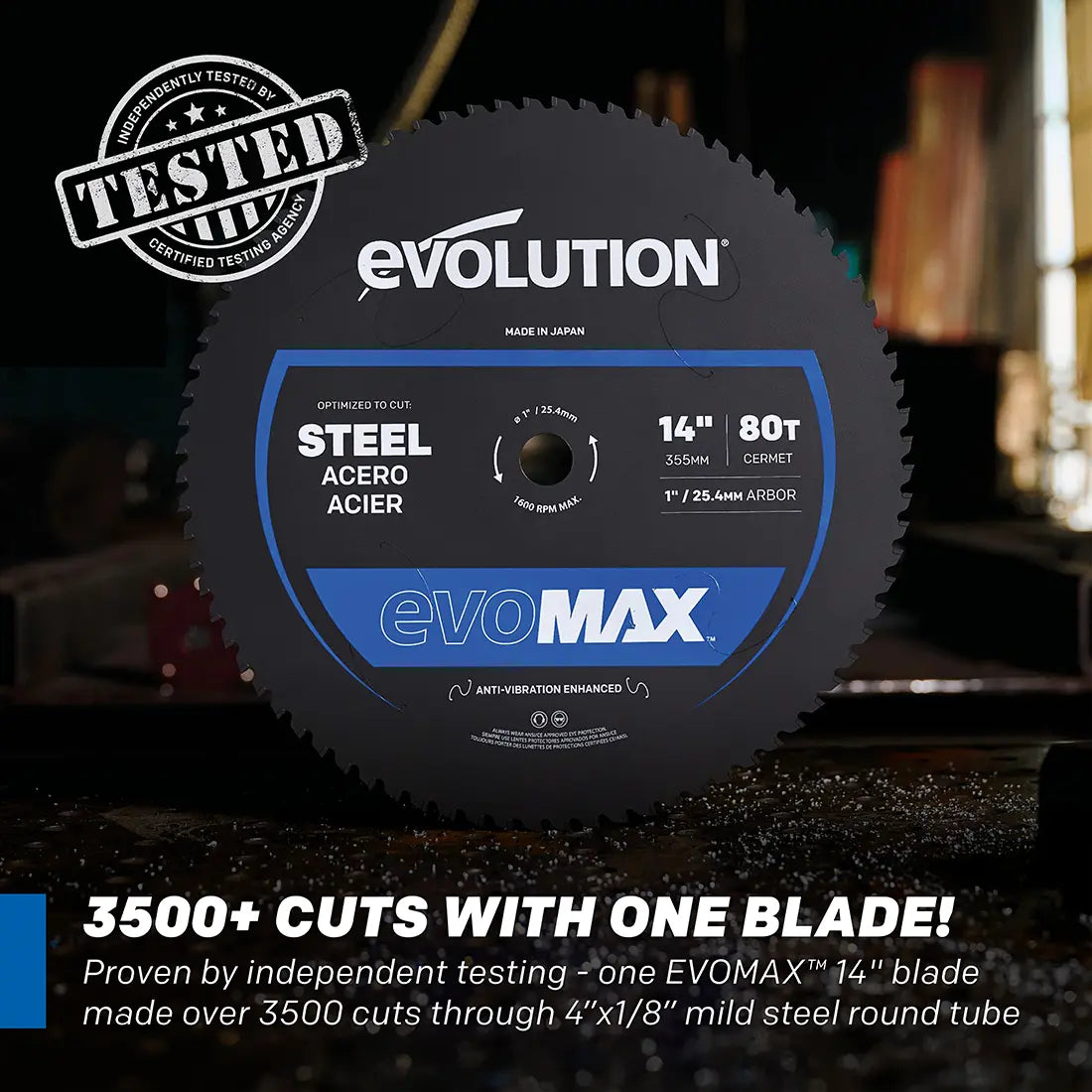 Evolution S14CPS: Metal Cutting Chop Saw With 14 in. EVOMAX14ST