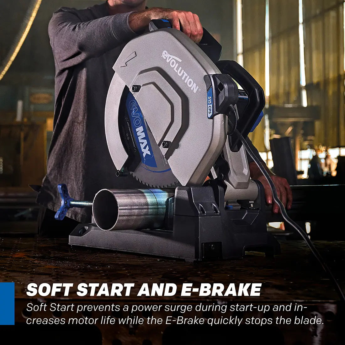 Evolution S15CPS: Metal Cutting Chop Saw w/ 14 In. EVOMAX14ST