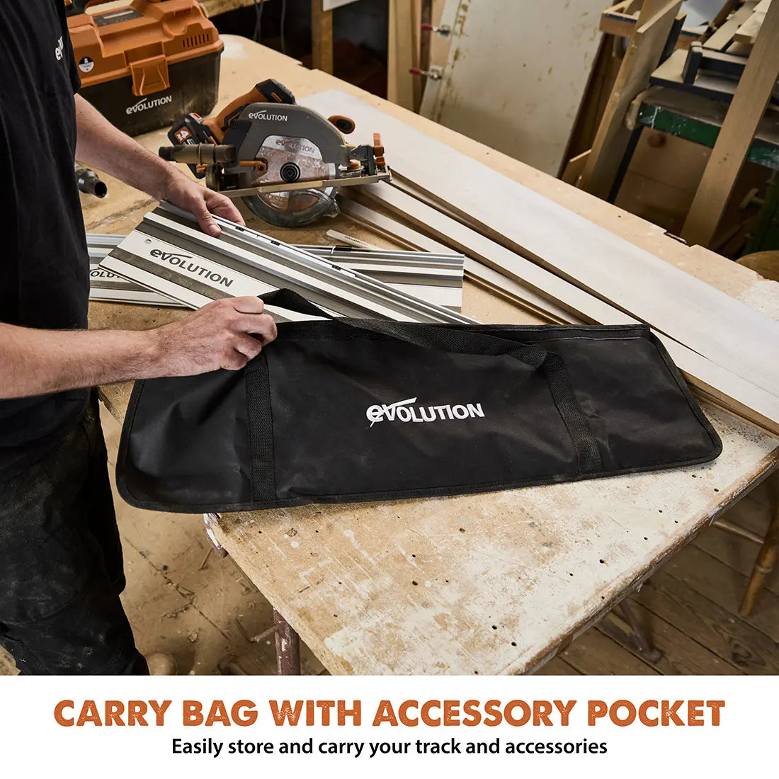 Evolution ST1400 G2 4ft 7in |55" Circular Saw Track Kit