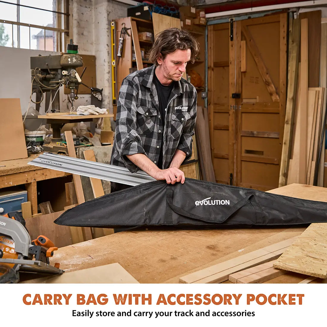 Evolution ST2800 G2 9ft 2in |110" Circular Saw Track Kit