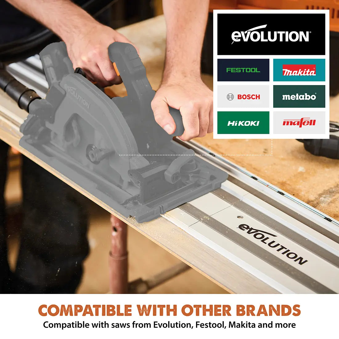 Evolution ST2800 G2 9ft 2in |110" Circular Saw Track Kit