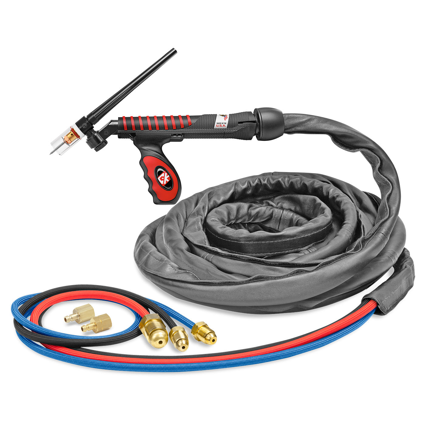CK Worldwide UltraTIG Flex-Loc 230 Amp Water-Cooled TIG Torch w/ SuperFlex Cable