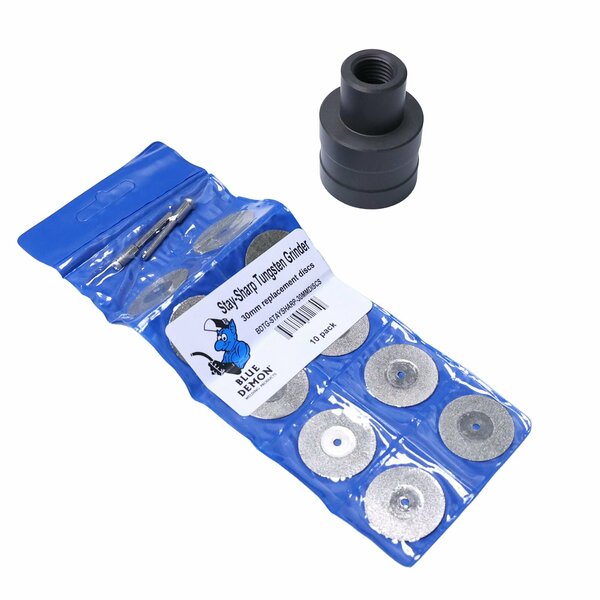 Blue Demon Stay-Sharp ECO Tungsten Grinder, Head and Wheels Only - BDTG-STAYSHARP-ECO