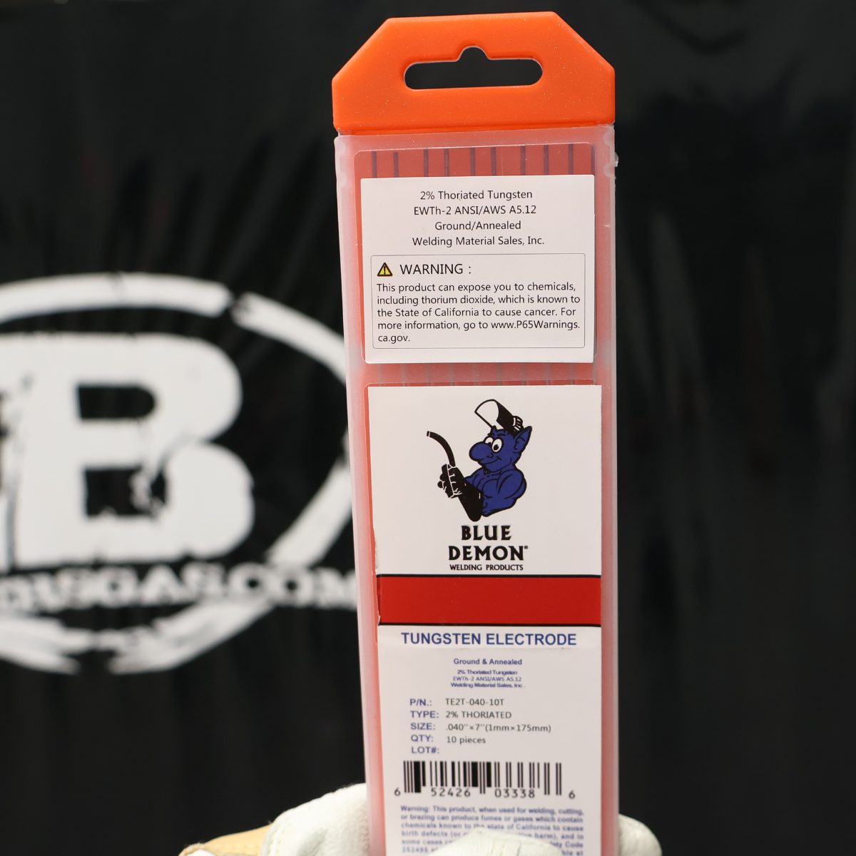 Blue Demon 2% Thoriated Tungsten, 10/pk - TE2T