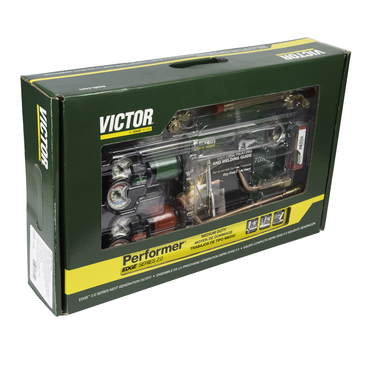 Victor Performer Kit 540/510 Edge 2.0 MD (Acetylene) CGA 510 - 0384-2125