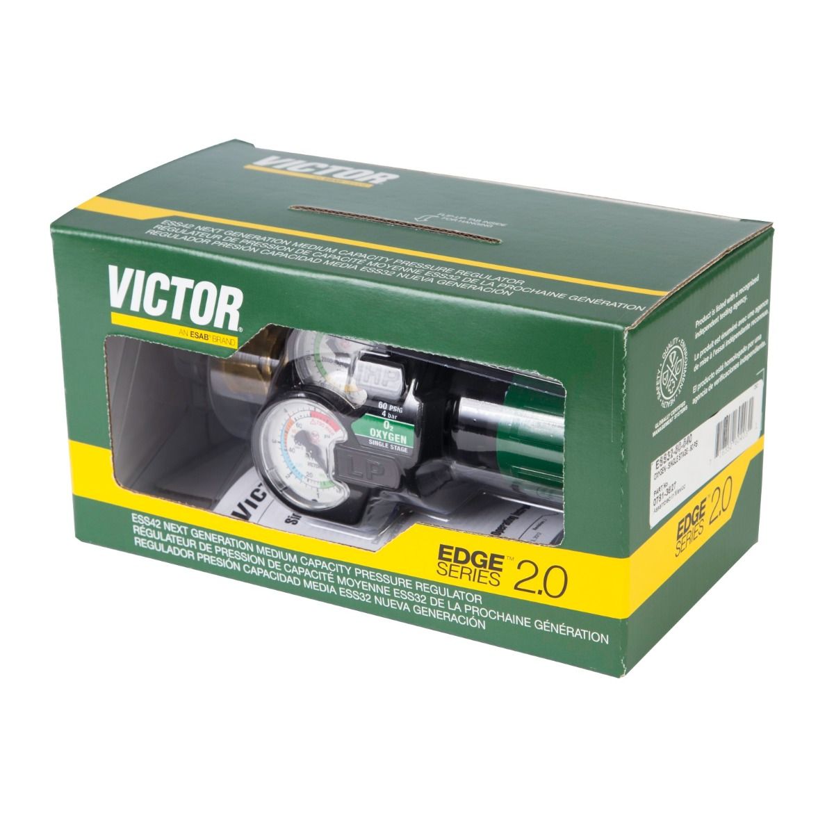 Victor EDGE 2.0 ESS32-60-540 S/S Oxygen Regulator - 0781-3627