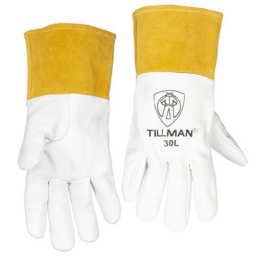 Tillman 30 Top Grain Pigskin Tig Gloves, 4" Cuff