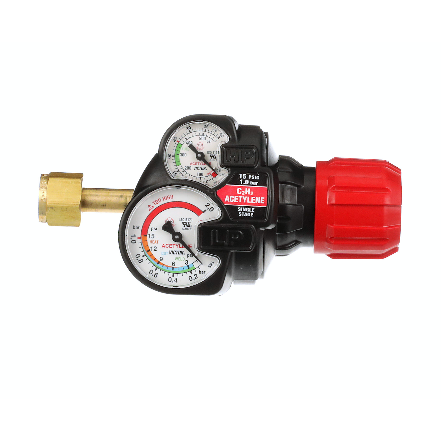 Niederdruckmanometer Für Acetylenregler – 0-30 Psi, 2 Zoll, 1/8 NPT Gewinde Von SÜA