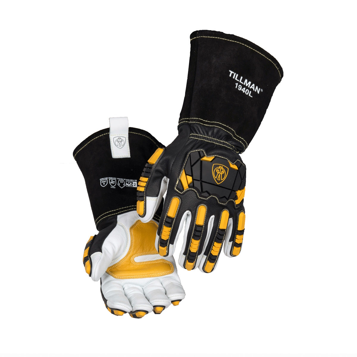 Tillman 1940 Top Grain Goatskin Welding/Metalworker Gloves w/ Impact Protection