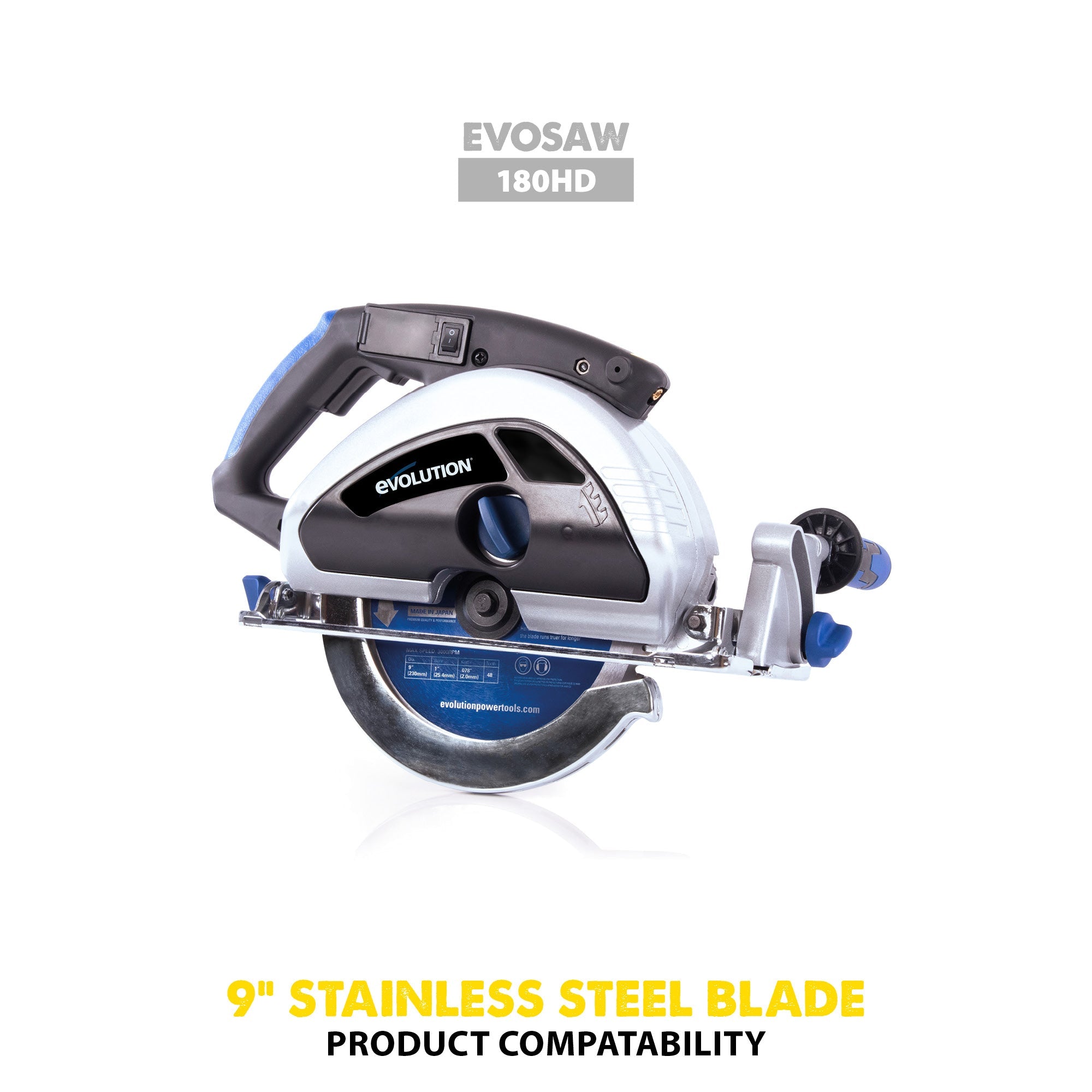 Evolution 230BLADESSN | 9 in. | 60T | 1 in. Arbor | Stainless Steel TCT Blade