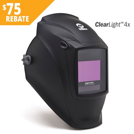 Miller Digital Elite Welding Helmet w/ ClearLight 4X, Black - 296765