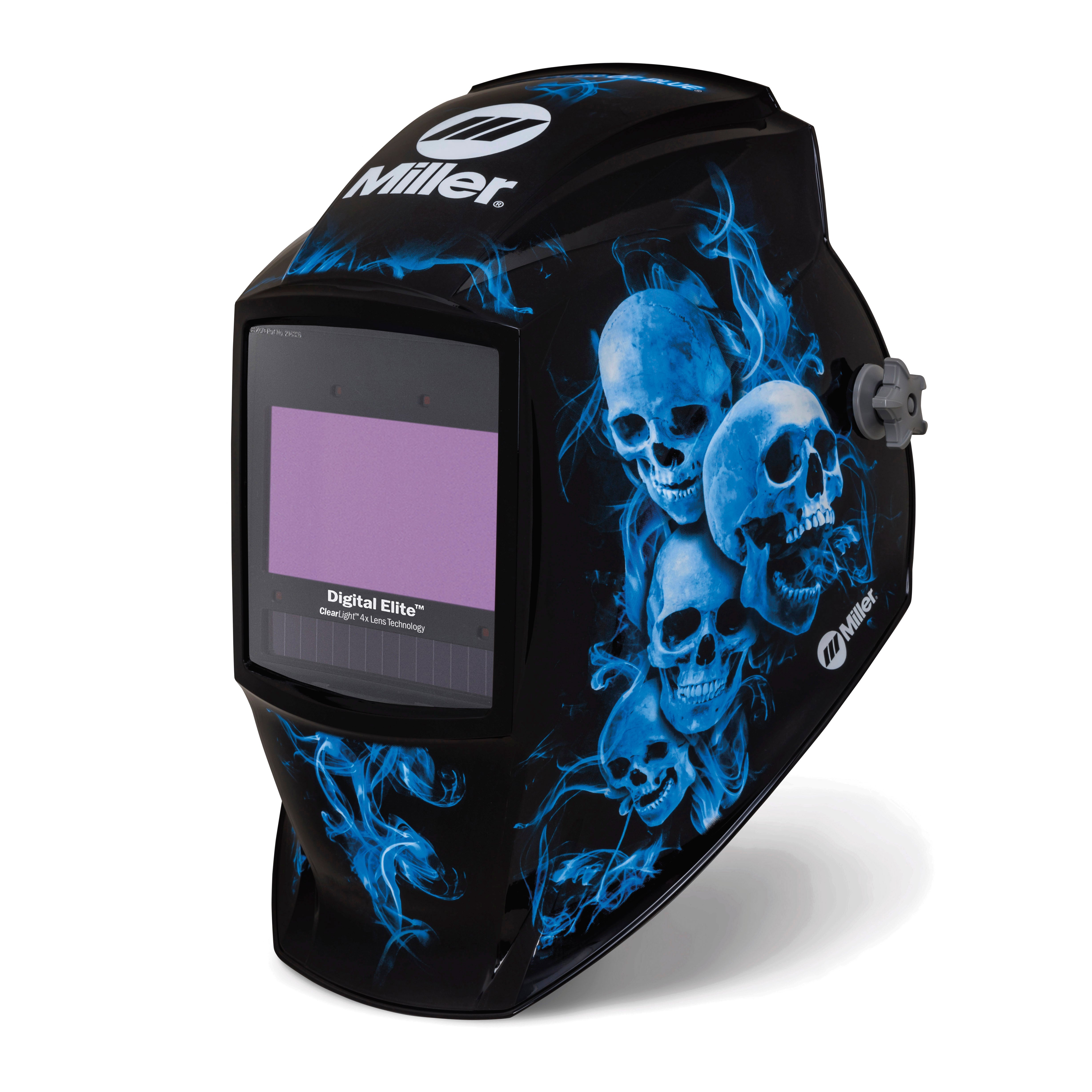 Miller Digital Elite Welding Helmet w/ ClearLight 4X, Blue Rage II - 296774