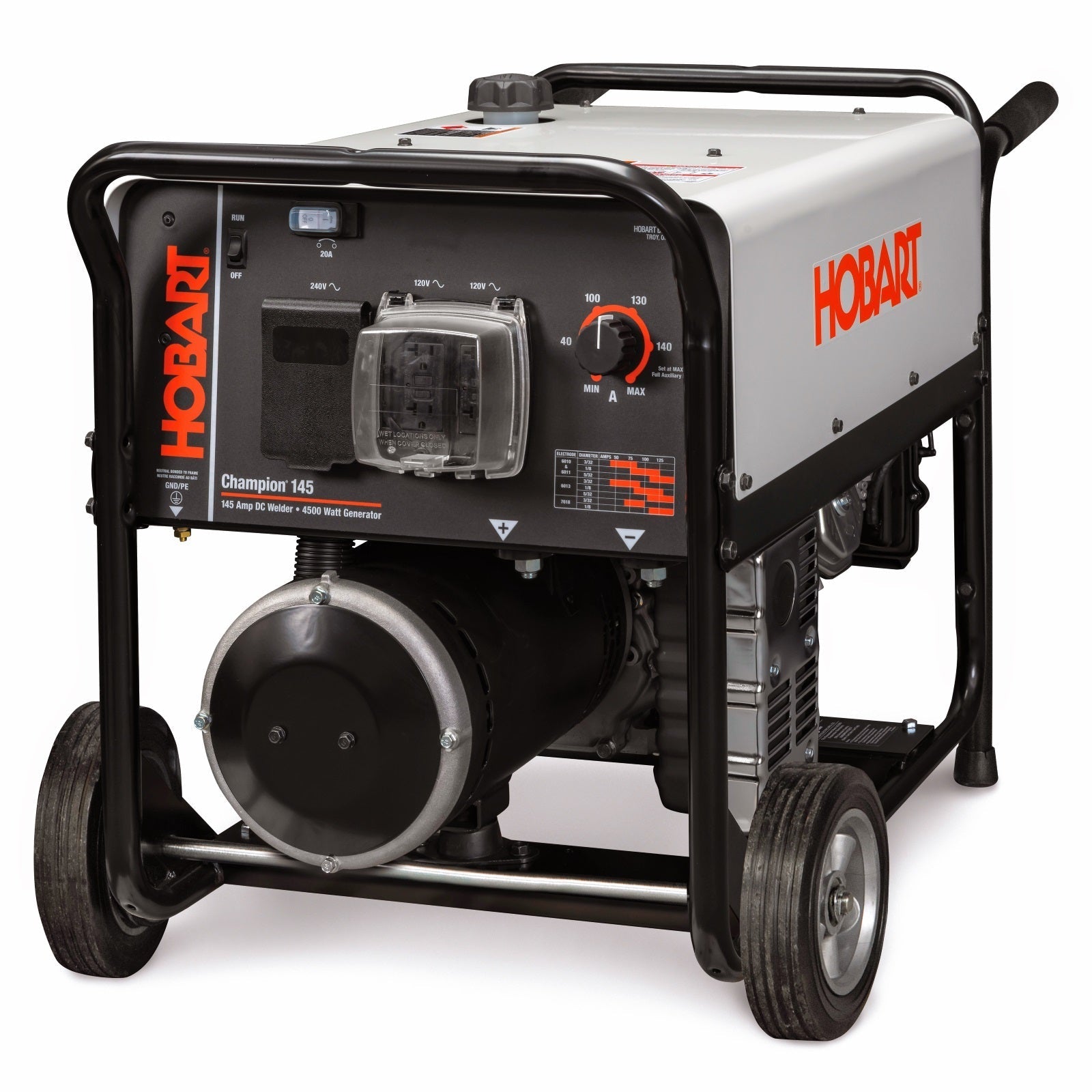Hobart Champion 145 DC Welder/4500 Watt AC Generator with GFCI - 500563