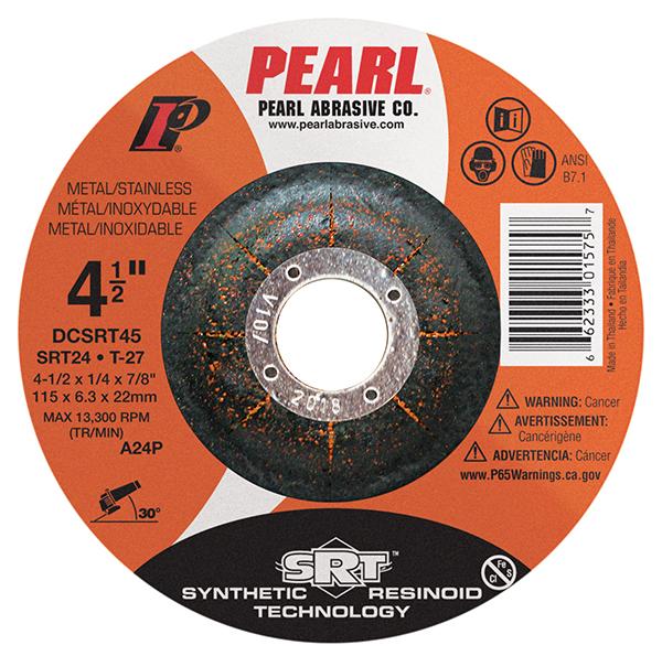 DCSRT45H Depressed Center SRT Grinding Wheel, 4.5" x 1/4" w/ Hub (10 Pack)