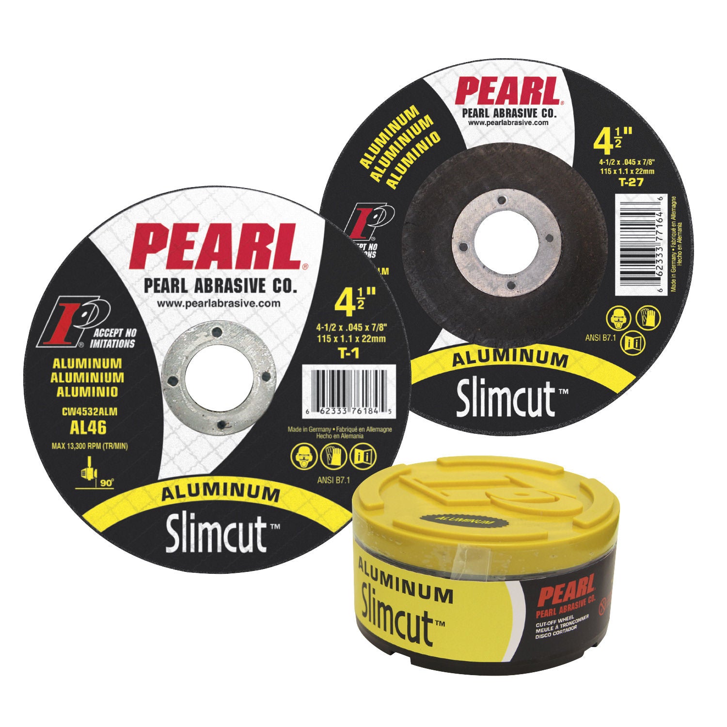 DCW45ALM Slimcut™ Aluminum Cut-Off Wheels, T-27, 4.5" x .045 x 7/8 A36 (25 Pack)