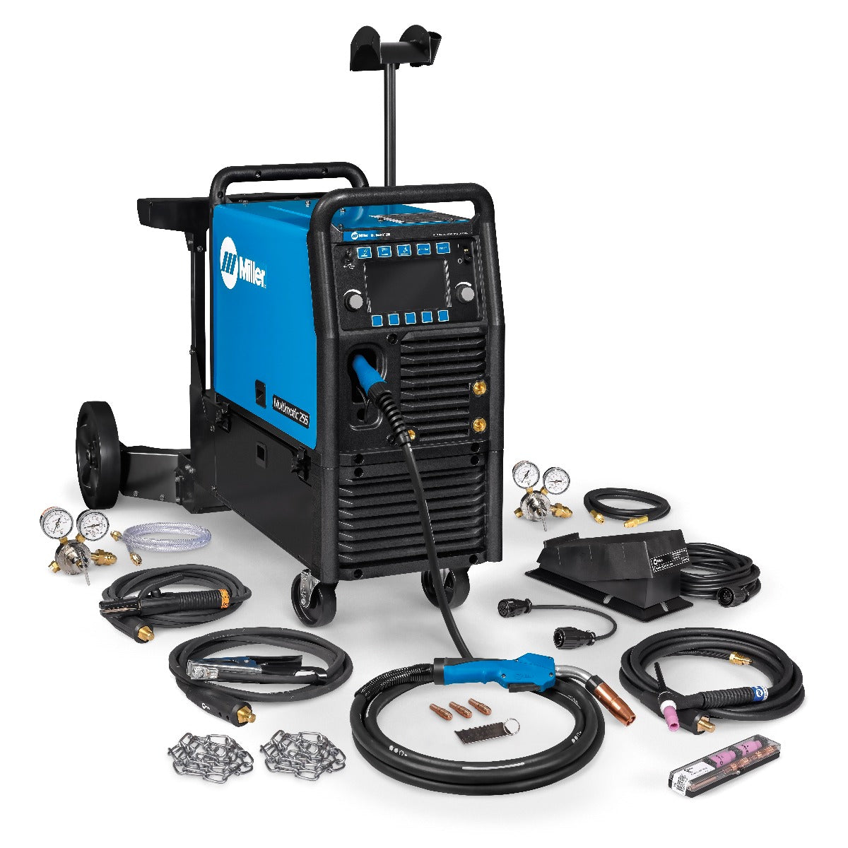 Miller Multimatic 255 Pulsed Multiprocess Welder w/Running Gear and TIG Kit - 951768