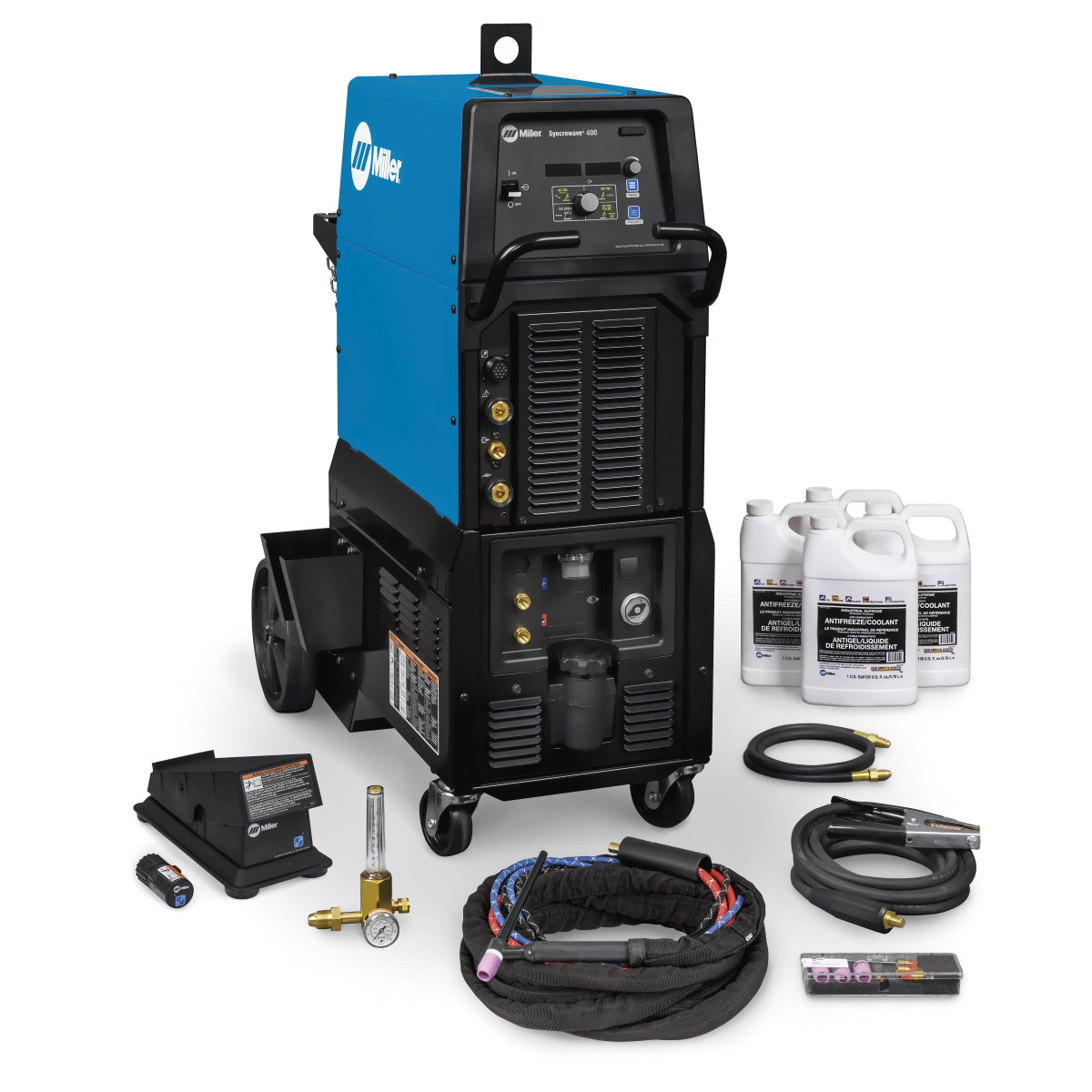 Miller Syncrowave 400 AC/DC TIG and Stick Welder Complete w/Wireless Foot Control - 951873