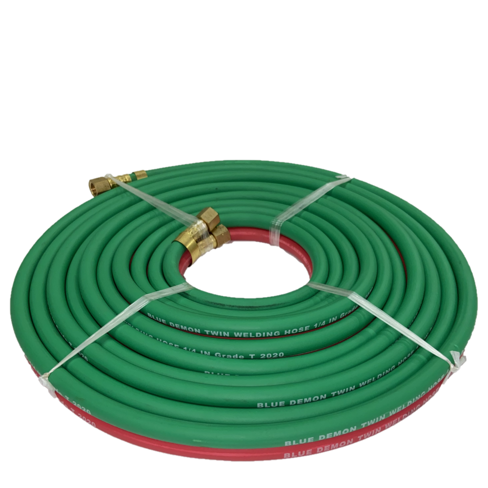 Blue Demon T Grade 1/4" X 25' Twin Welding Hose - BDGH-T14-25BB