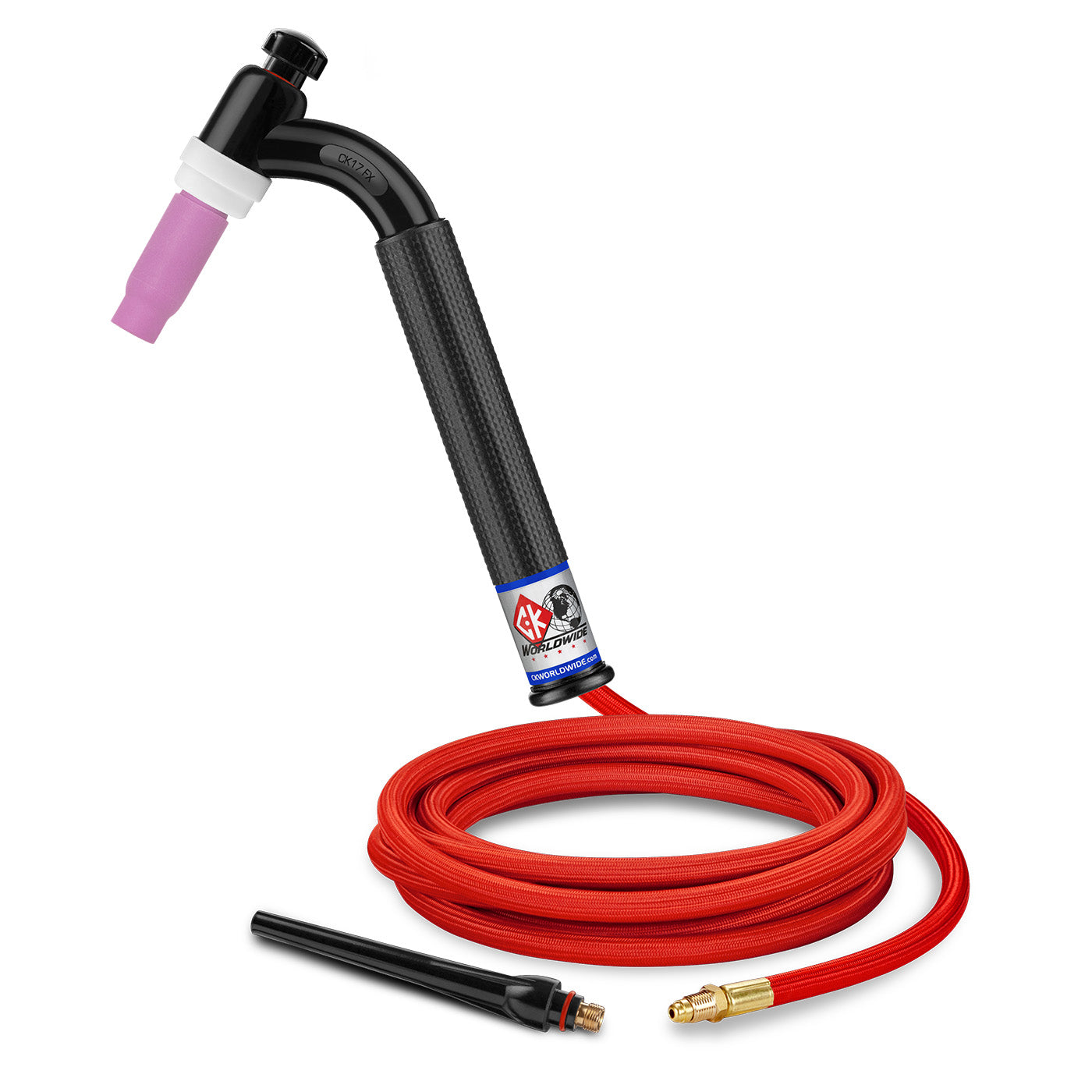 CK Worldwide 150A 17-Series Flex Head TIG Torch w/ SuperFlex Cable