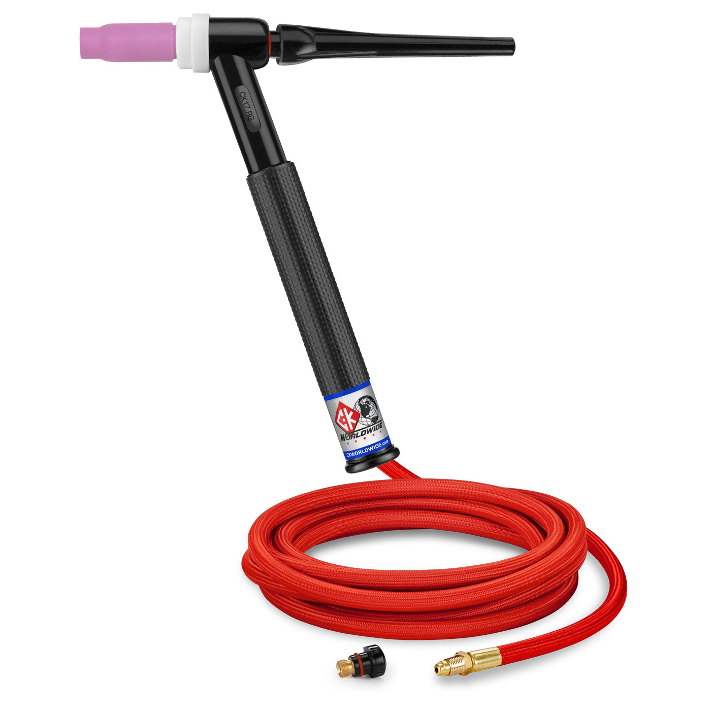 CK Worldwide 150A 17 Series Rigid Head TIG Torch w/ SuperFlex Cable