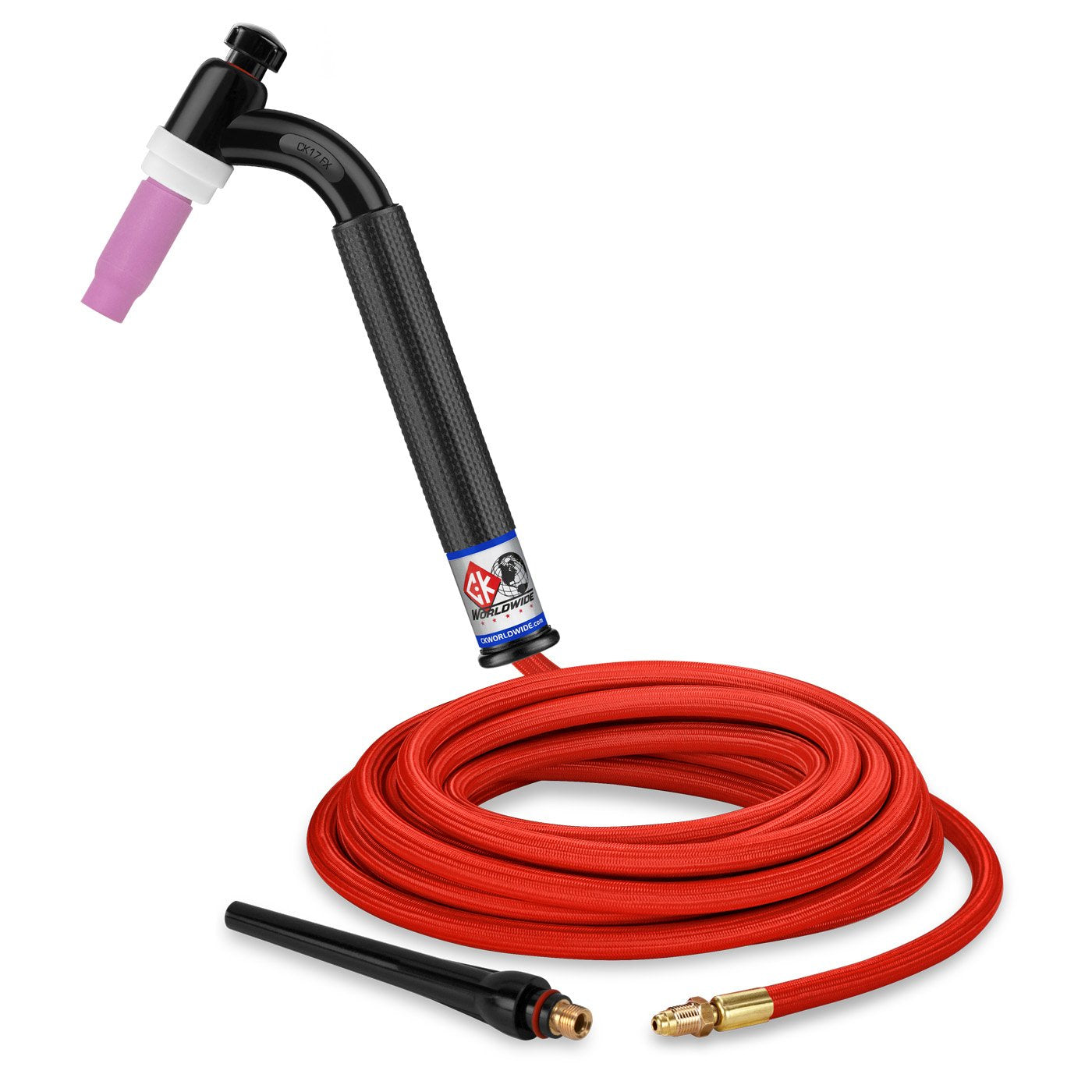 CK Worldwide 150A 17-Series Flex Head TIG Torch w/ SuperFlex Cable