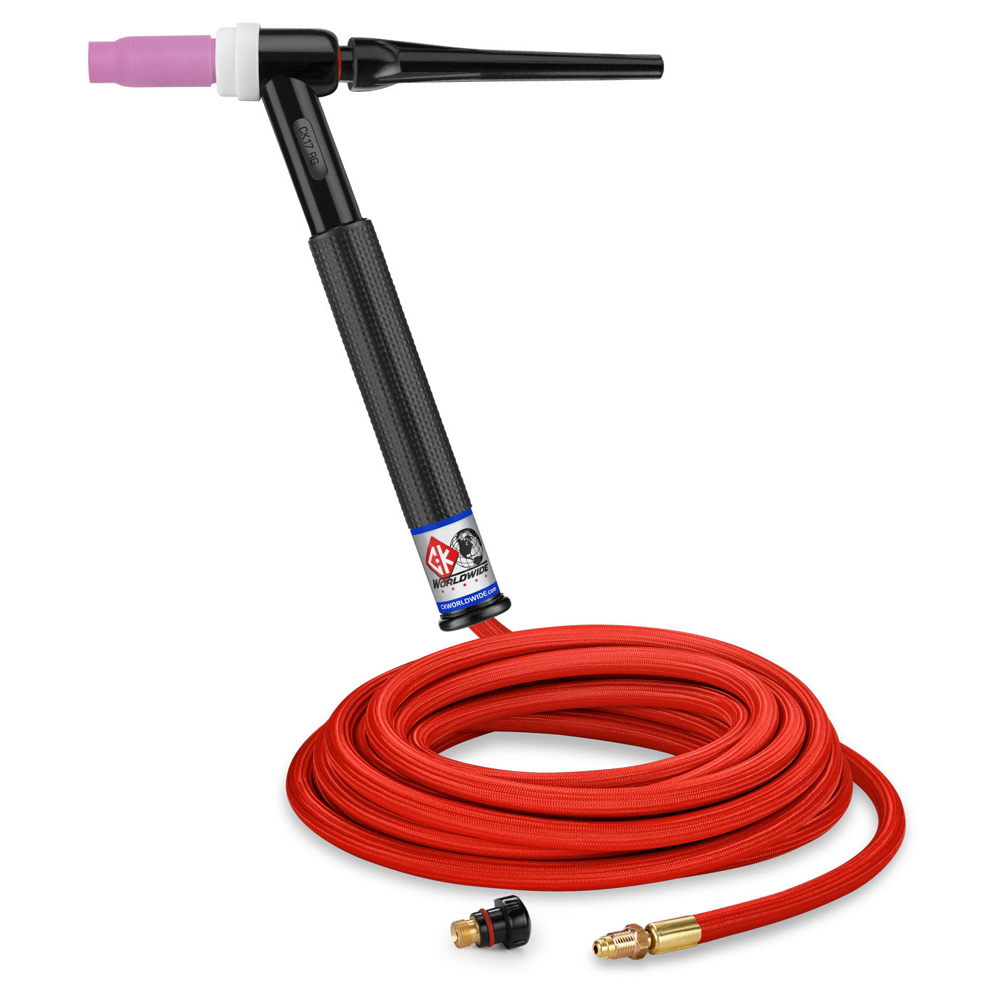 CK Worldwide 150A 17 Series Rigid Head TIG Torch w/ SuperFlex Cable
