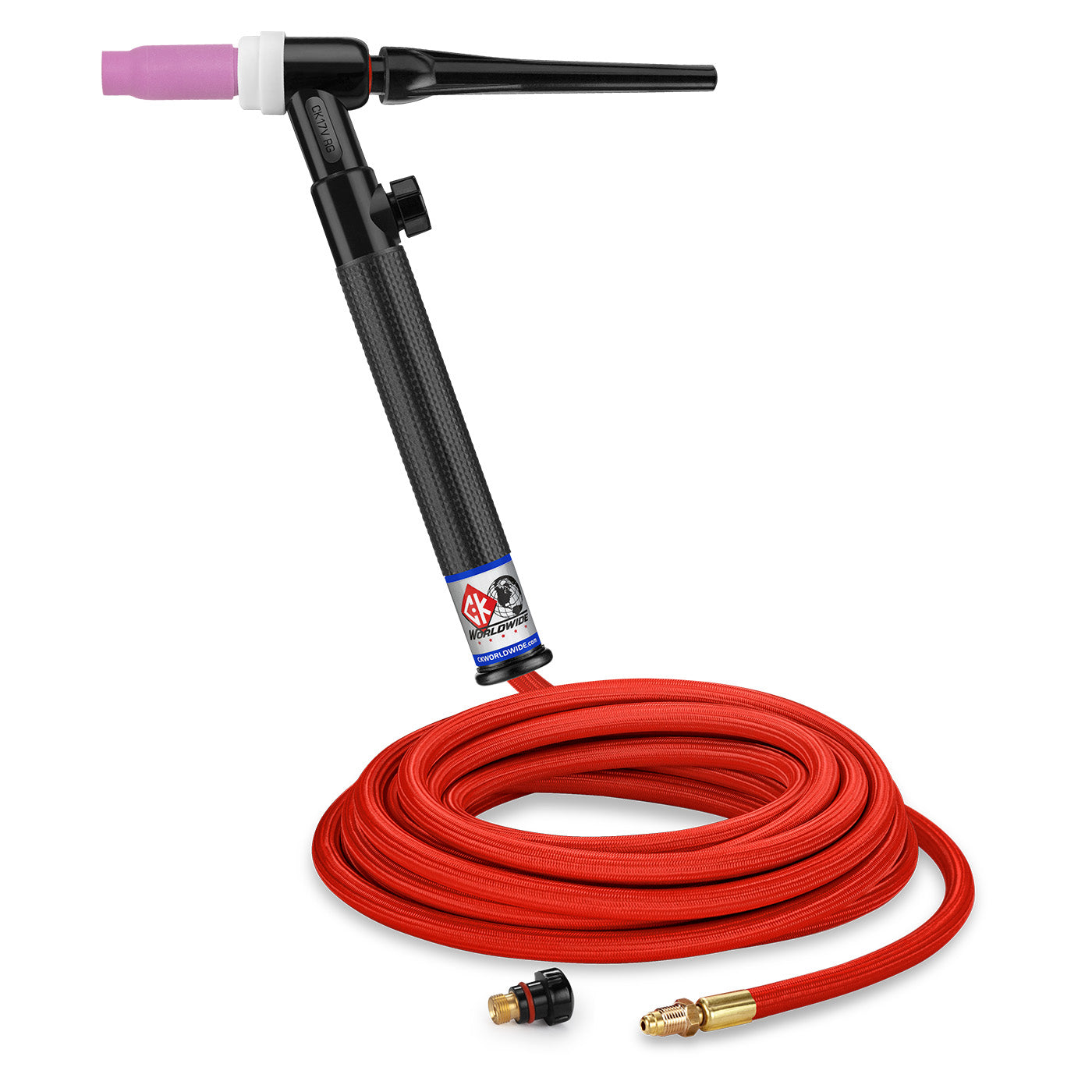 teakara CK Worldwide 150A 17 Series Rigid Head TIG Torch, Gas Valve