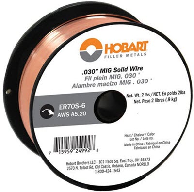 Hobart ER70S-6 MIG Welding Wire, 2lb Spool