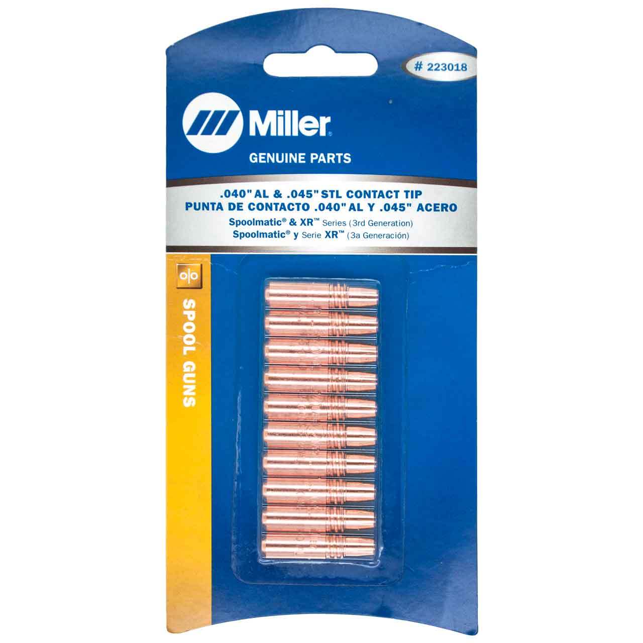 Miller Tip, Fastip .312 OD .040 and .045AL Wires - 223018