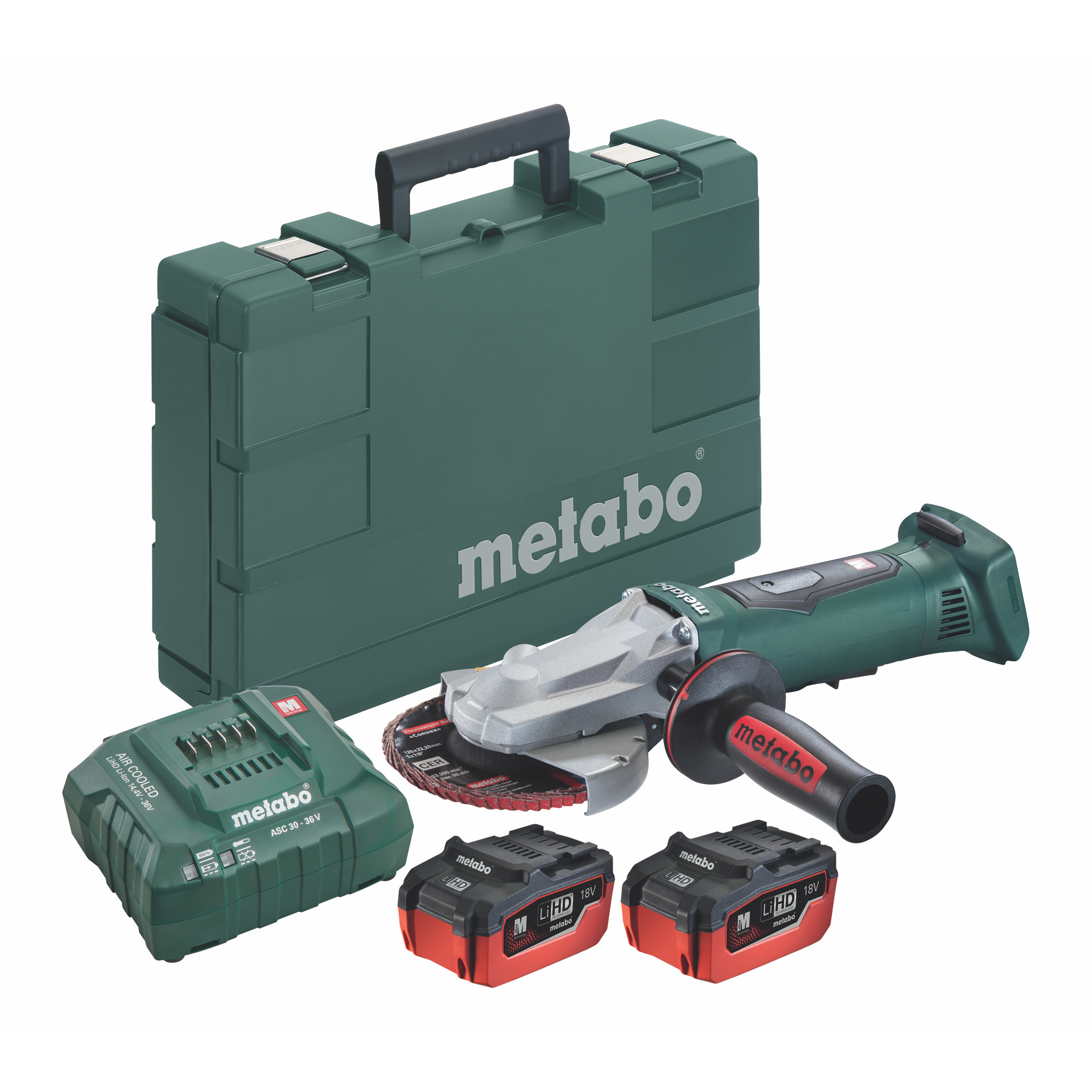 Metabo WPF 18 LTX 125 Cordless Flat Head Angle Grinder - US613070620