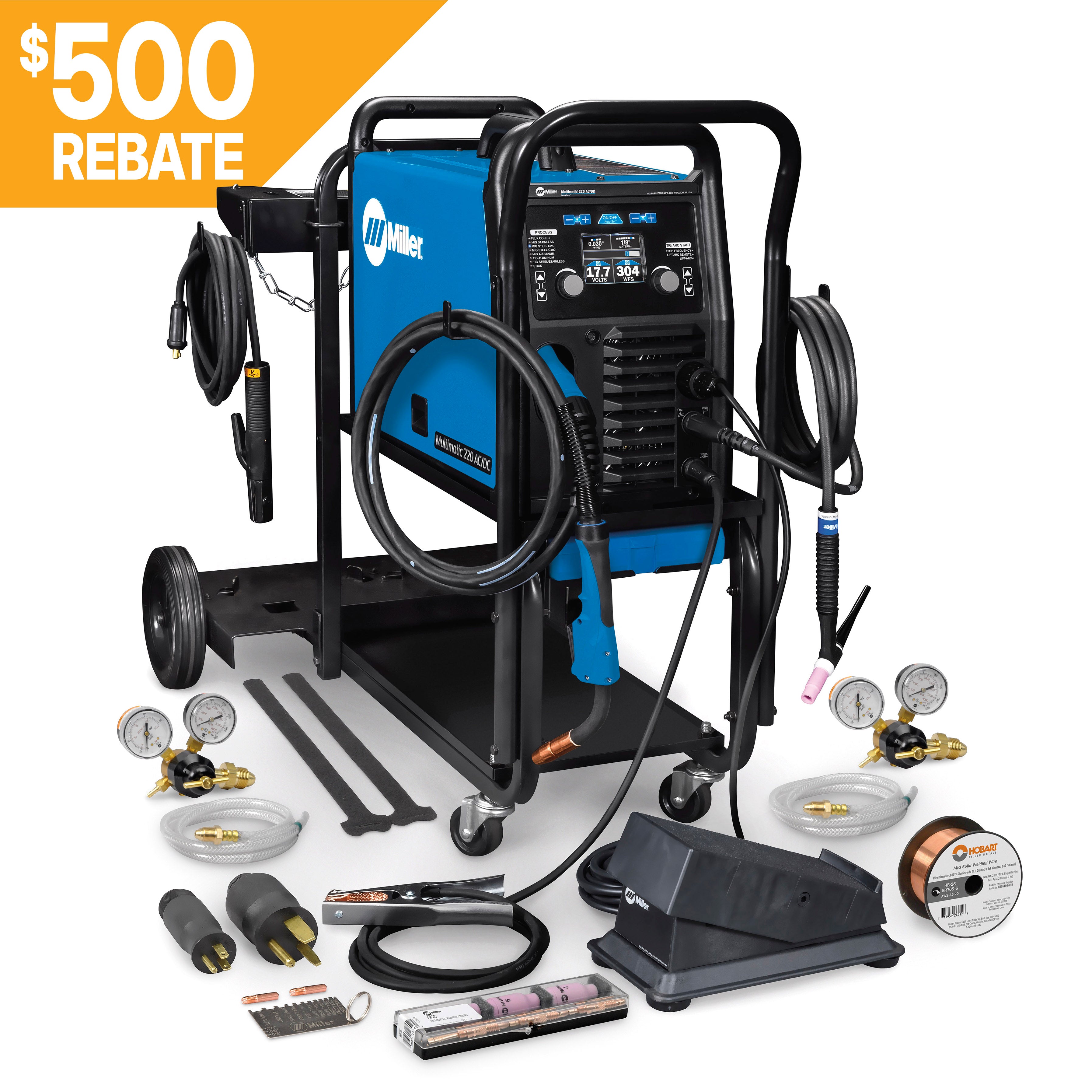 Miller Multimatic 220 AC/DC Multiprocess Welder