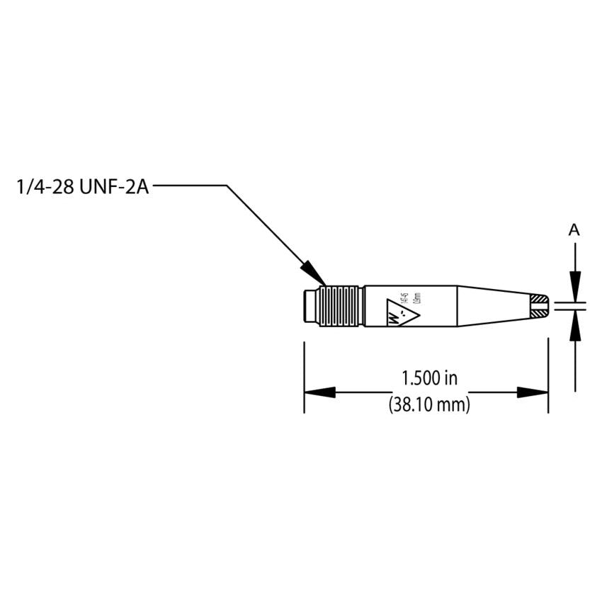 TWECO - WeldSkill WS14T-35 Contact Tip (035) Tapered - 25 Per Pack - 1140-1342