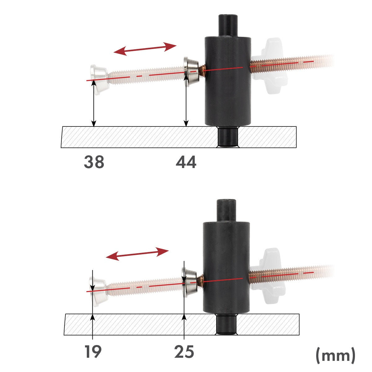 Side Push Clamp, XL [16 mm]