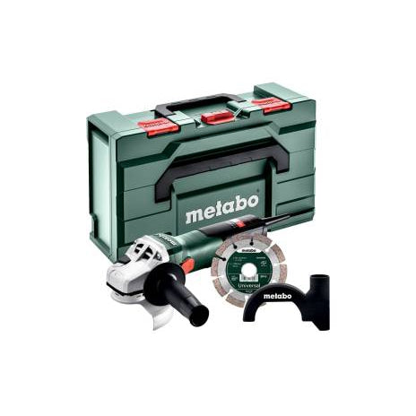 Metabo W 11-125 4.5"-5" Angle Grinder Set w/ Diamond Wheel, 11 Amp - 603622850