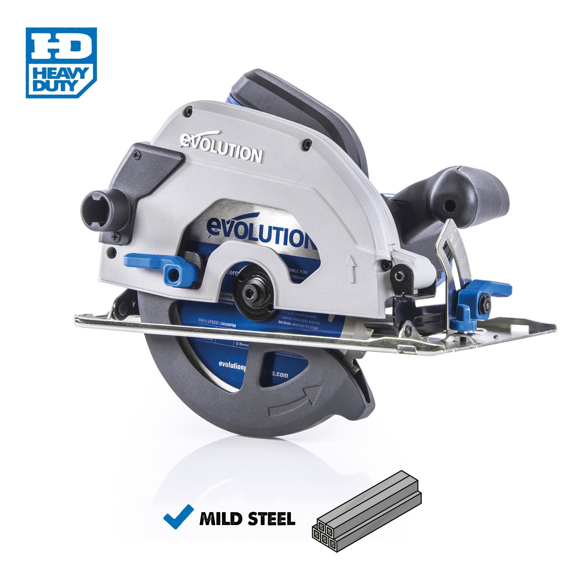Evolution S185CCSL Metal Cutting Circular Saw, 7-1/4 in. Blade