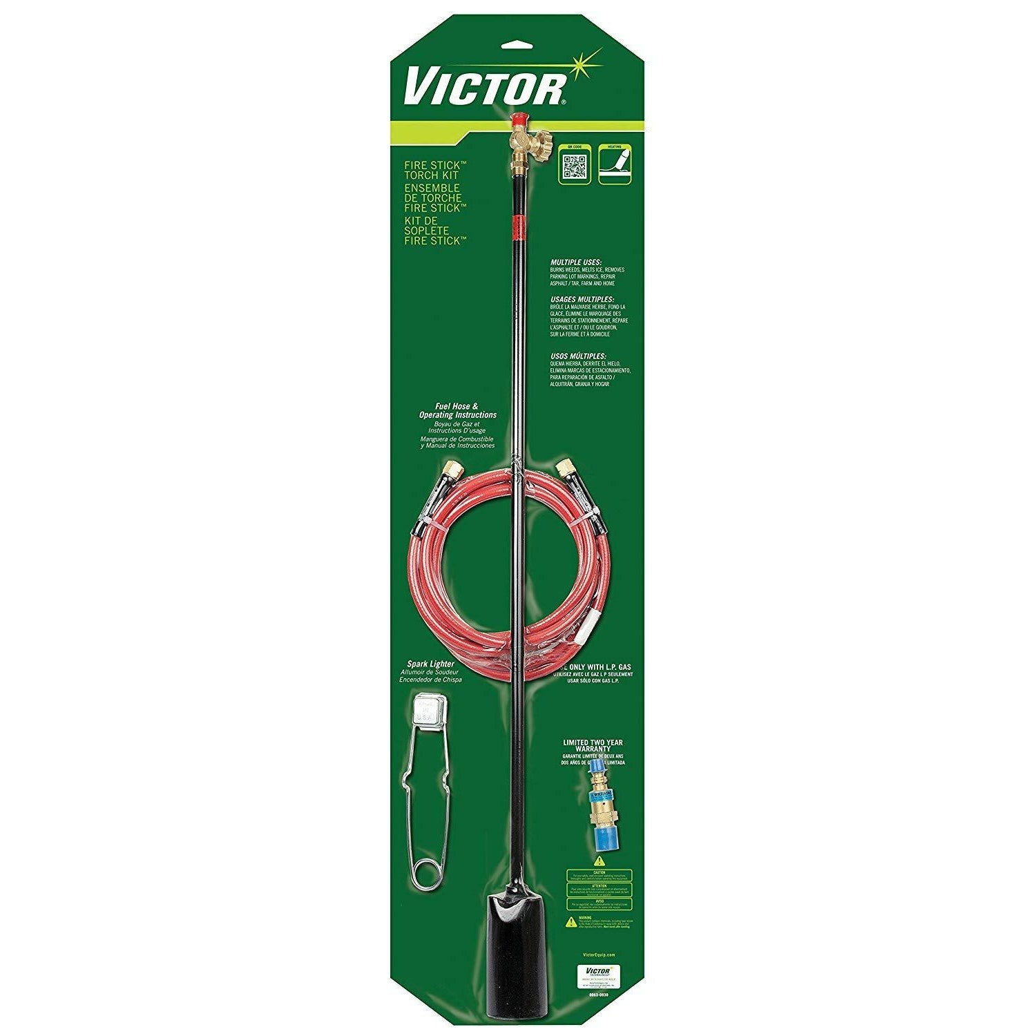 Victor HT-500 Torch Kit, Fire-Stick, 500,000 BTU's - 0384-1261