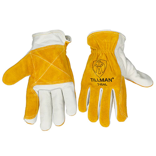 Tillman 1464 Top Grain Cowhide Drivers Gloves, Double Palm