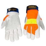 Tillman 1486 TrueFit High Vis Insulated Winter Work Gloves, Pigskin