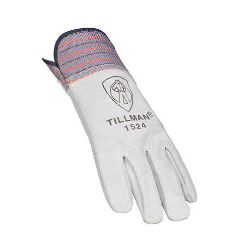 Tillman 1524 Full Leather 2 1/2" Cuff Work Gloves