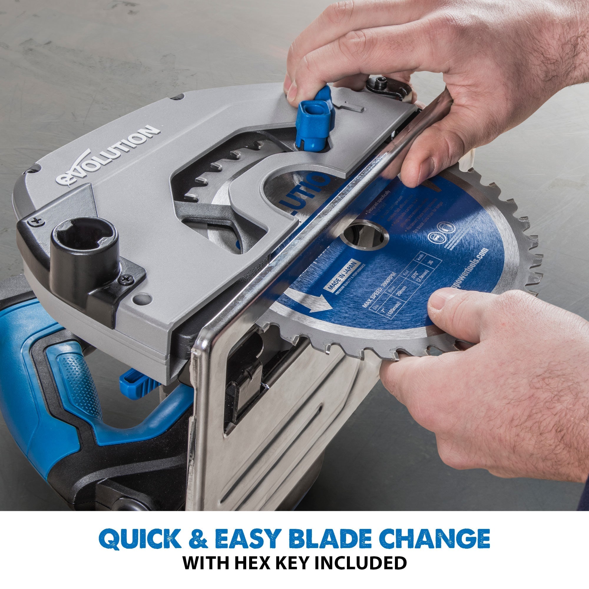 Evolution S185CCSL Metal Cutting Circular Saw, 7-1/4 in. Blade
