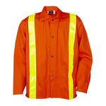 Tillman 6230DRT 9oz 30" Hi-Vis Orange FR Jacket w/ Reflective Stripes
