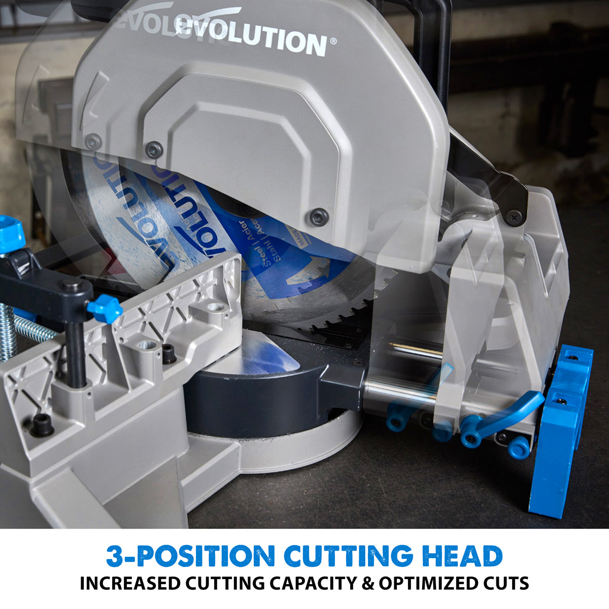 Evolution S355MCS 14" Mitering Chop Saw / Heavy Duty / Metal Cutting